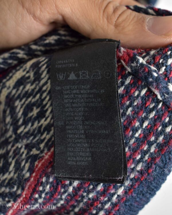 بافت وینتیج قرمز طرح دار H&M