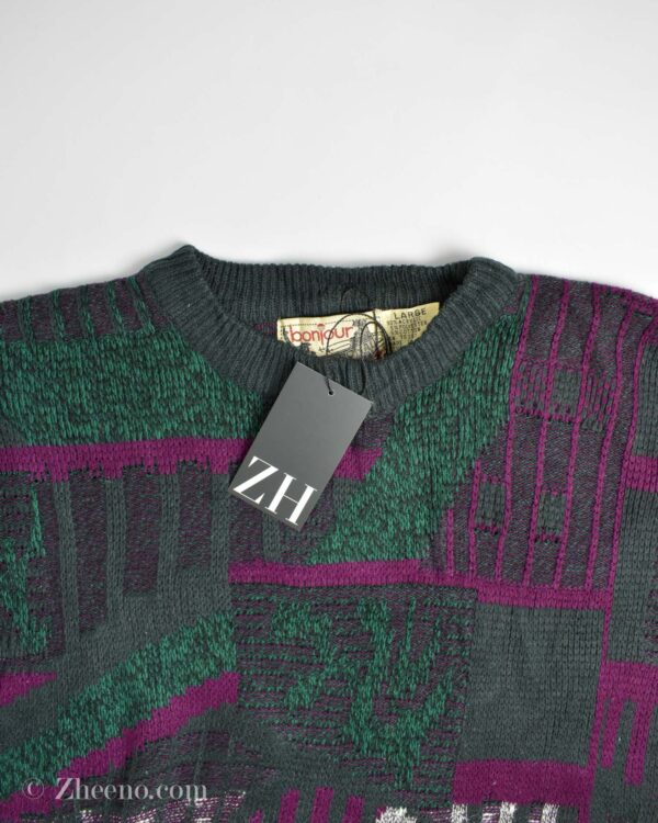 بافت وینتیج چندرنگ طرح دار Boniour