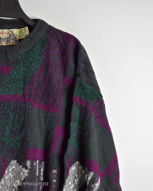 بافت وینتیج چندرنگ طرح دار Boniour