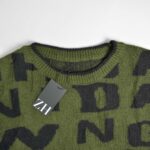 بافت وینیتیج سبز طرح دار