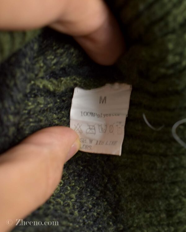 بافت وینیتیج سبز طرح دار