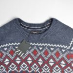 بافت وینتیج نیلی متالیک Celio