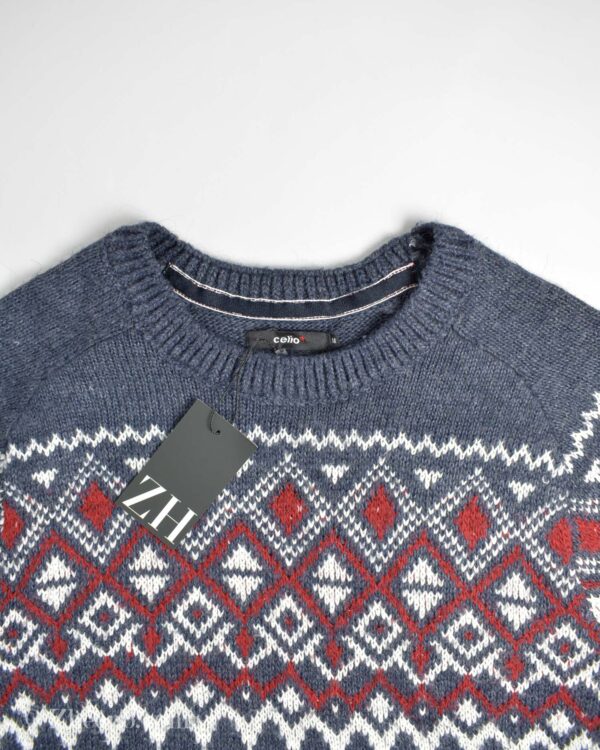 بافت وینتیج نیلی متالیک Celio