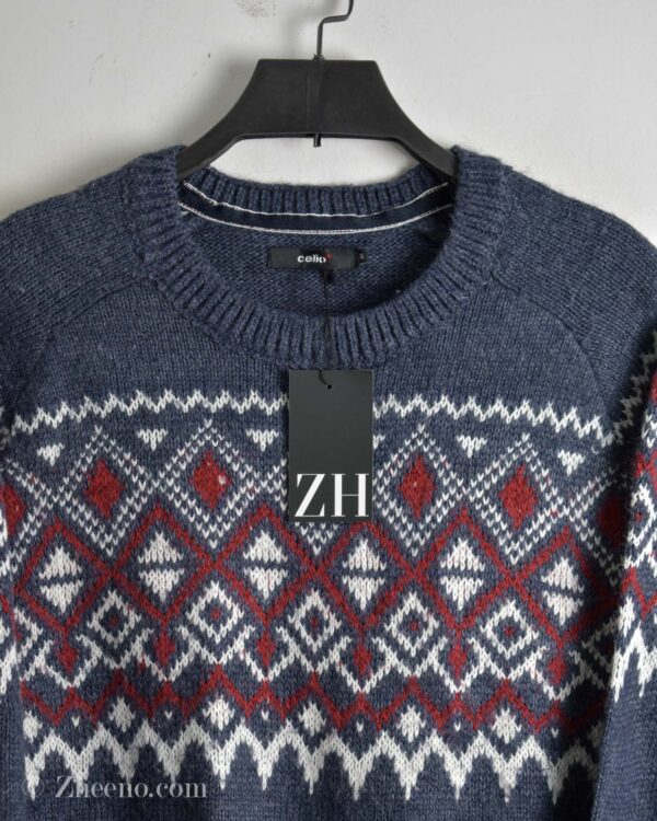 بافت وینتیج نیلی متالیک Celio