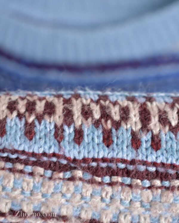 بافت وینتیج آبی طرح دار