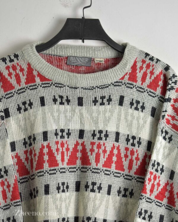 بافت وینتیج چند رنگ طرح دار Banner