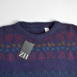 بافت وینتیج بنفش طرح دار