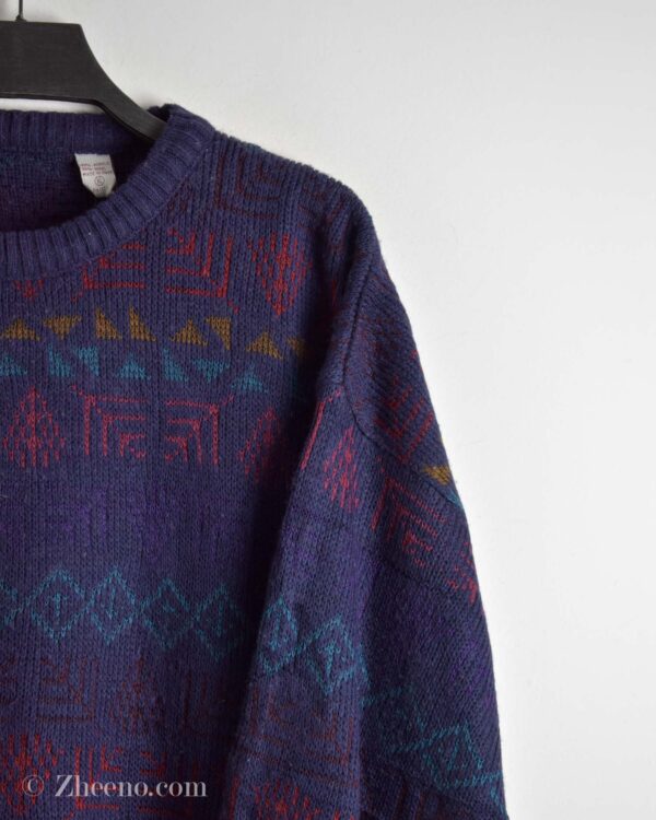 بافت وینتیج بنفش طرح دار