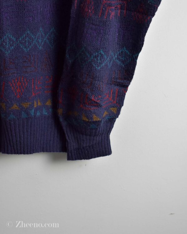 بافت وینتیج بنفش طرح دار