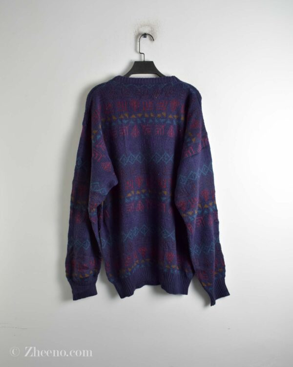 بافت وینتیج بنفش طرح دار