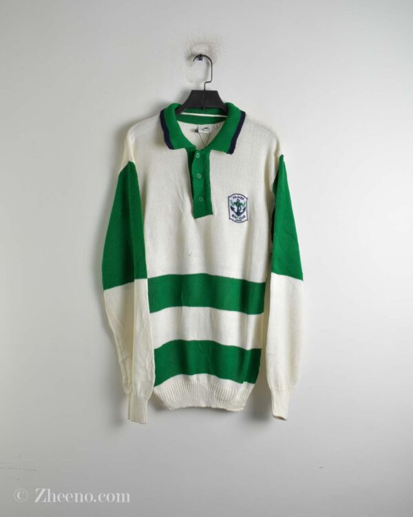 بافت وینتیج سه دکمه یقه دار Flamer