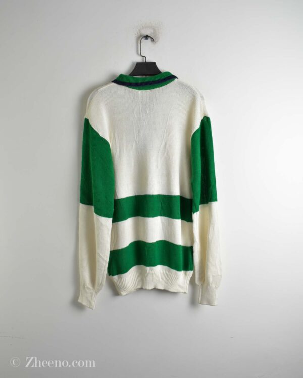 بافت وینتیج سه دکمه یقه دار Flamer