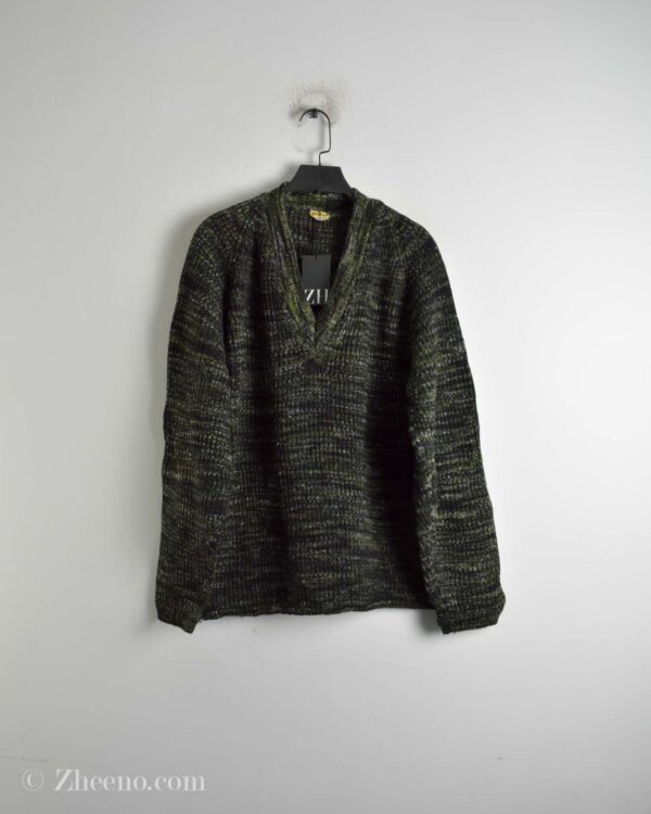 بافت وینتیج ضخیم سبز Dralon