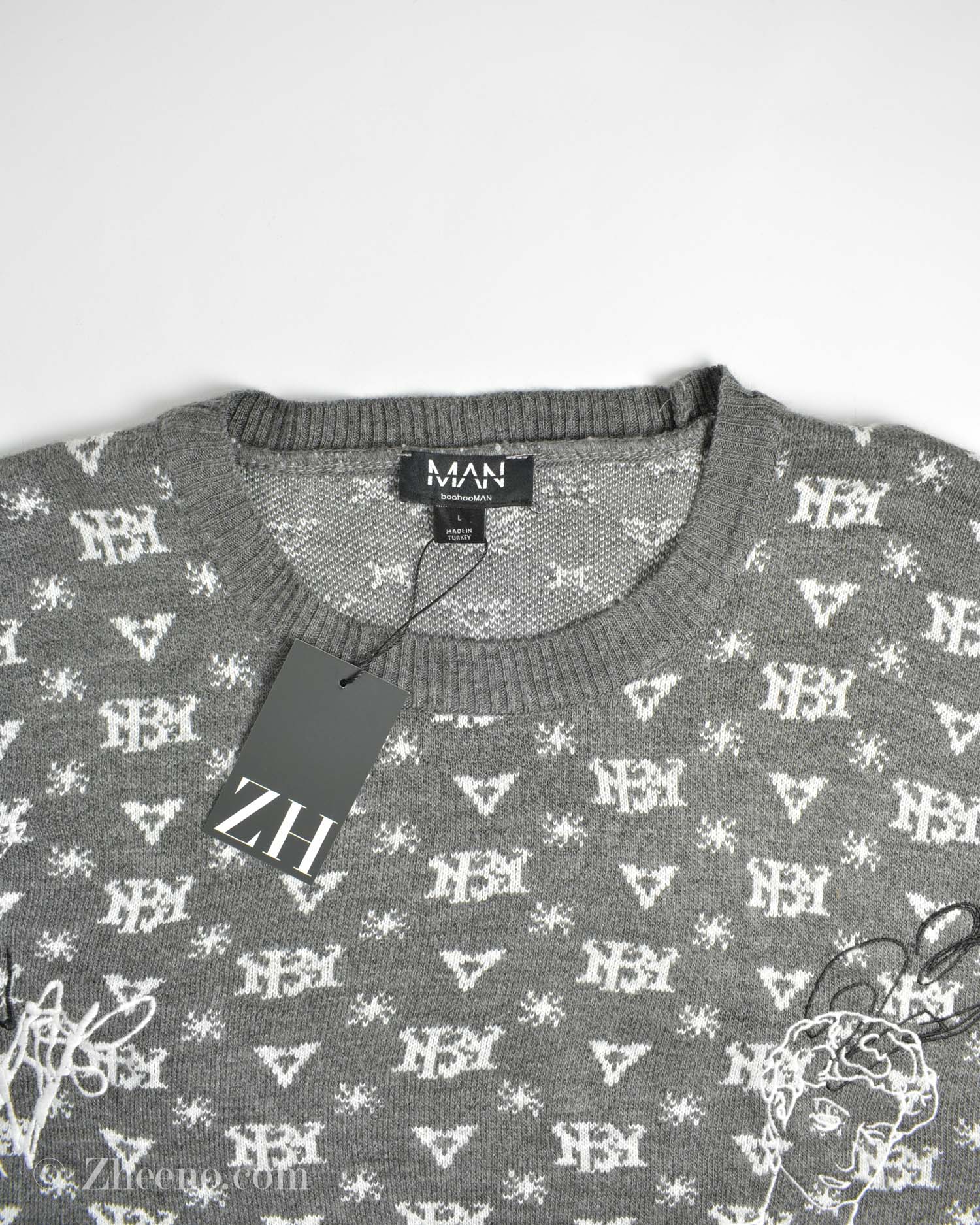 17625265388405780 بافت وینتیج طوسی طرح دار Man