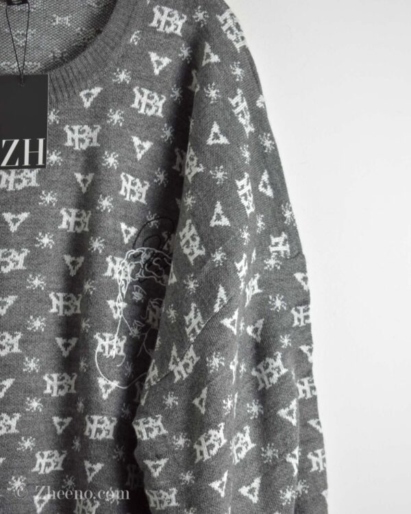 بافت وینتیج طوسی طرح دار Man