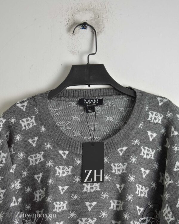 بافت وینتیج طوسی طرح دار Man