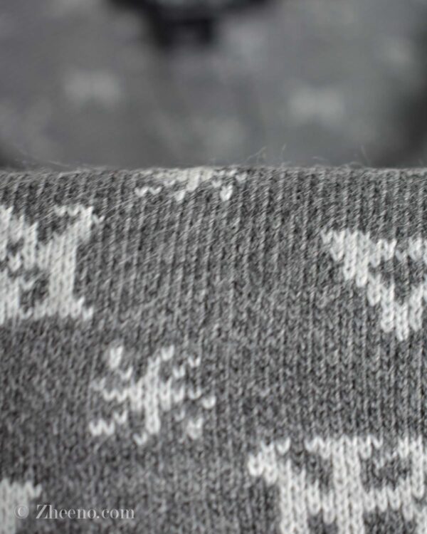 بافت وینتیج طوسی طرح دار Man