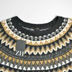 بافت وینتیج مشکی طرح دار Talbots