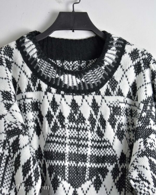 بافت وینتیج سفید مشکی