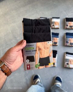 پک سه عددی شورت مشکی ساده Livergy