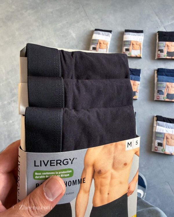 پک سه عددی شورت مشکی ساده Livergy