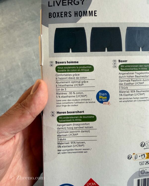 پک سه عددی شورت آبی و سرمه ای کمر کشی Livergy