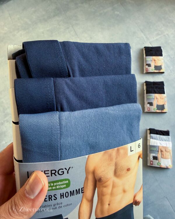 پک سه عددی شورت آبی و سرمه ای کمر کشی Livergy