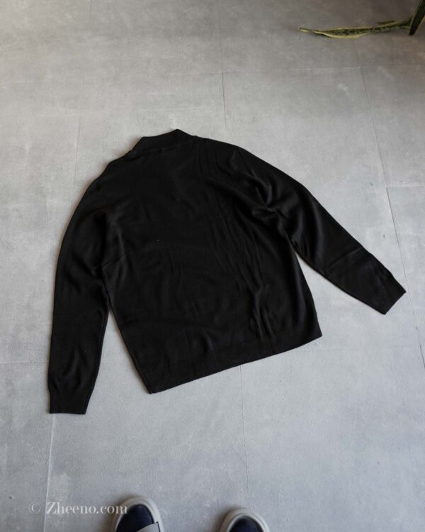 نیم زیپ بافت مشکی ساده Livergy