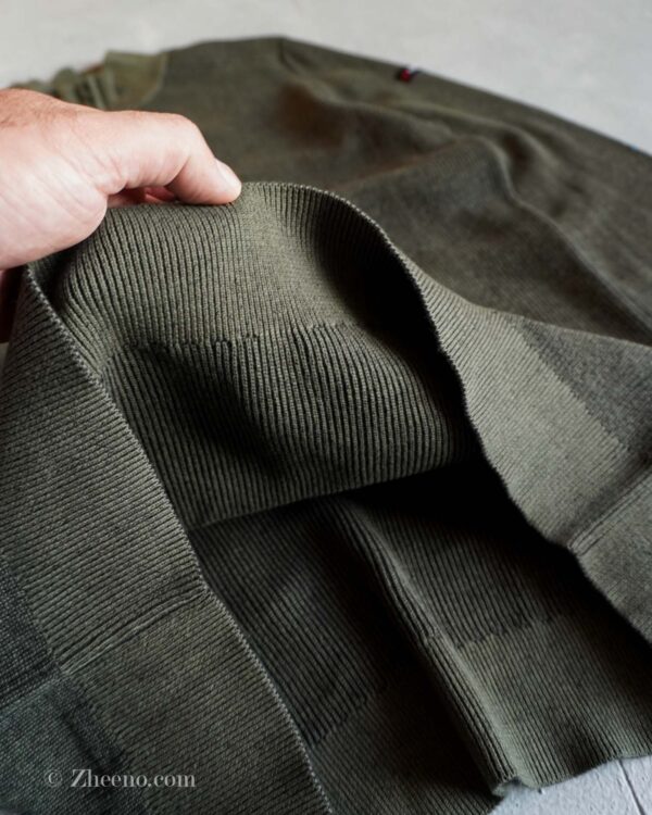 نیم زیپ بافت سبز تیره Parkside