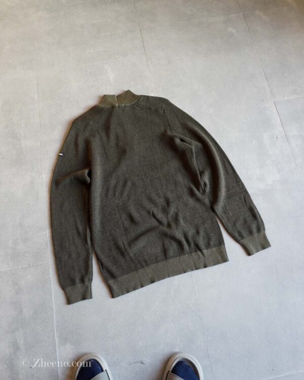 نیم زیپ بافت سبز تیره Parkside