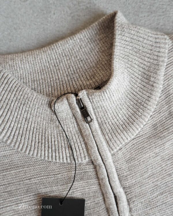 نیم زیپ بافت طوسی روشن Livergy