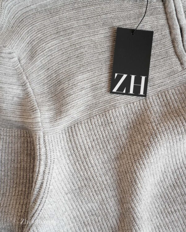 نیم زیپ بافت طوسی روشن Livergy