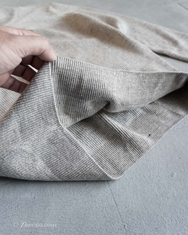 نیم زیپ بافت طوسی روشن Livergy