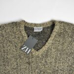 بافت وینتیج یقه هفت کرم مشکی Definitiv