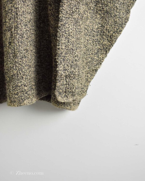 بافت وینتیج یقه هفت کرم مشکی Definitiv