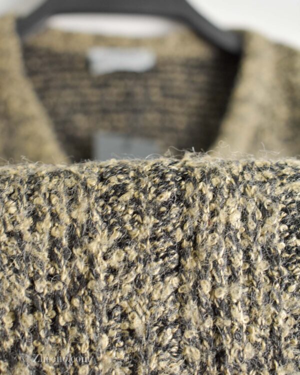 بافت وینتیج یقه هفت کرم مشکی Definitiv