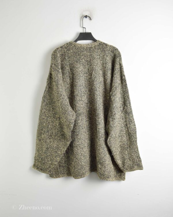 بافت وینتیج یقه هفت کرم مشکی Definitiv