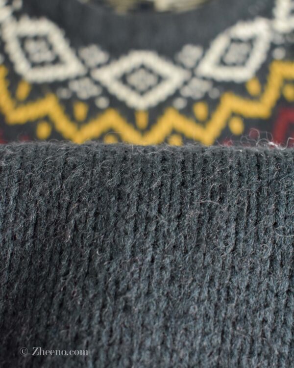 بافت وینتیج طرح دار نوک مدادی زرد