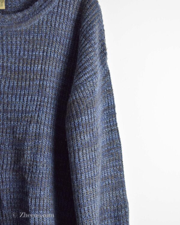 بافت وینتیج آبی تیره Natural issue