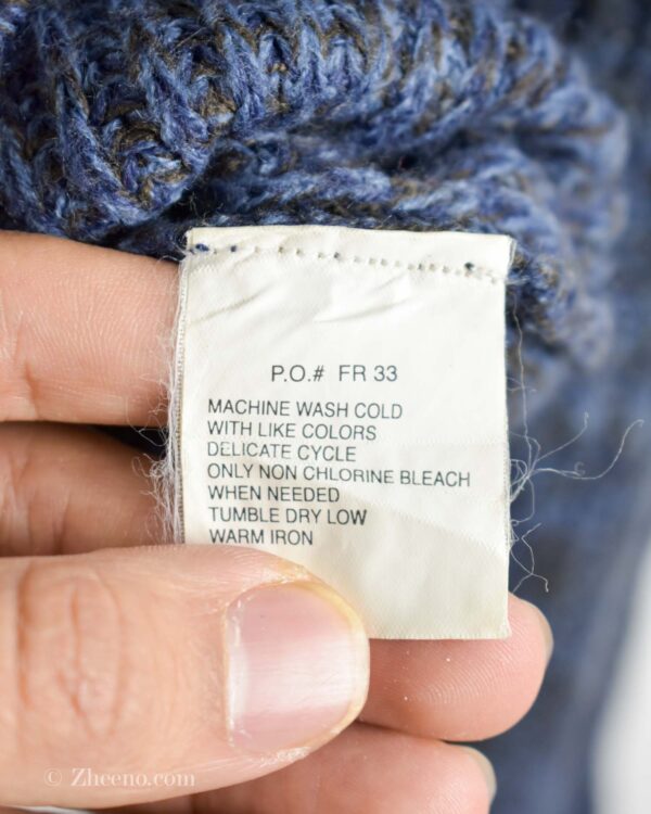 بافت وینتیج آبی تیره Natural issue