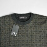 بافت وینتیج سبز طرح دار Scipione