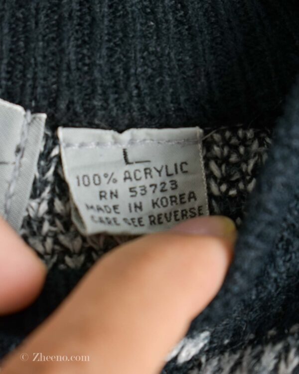 بافت وینتیج طرح دار مشکی سفید