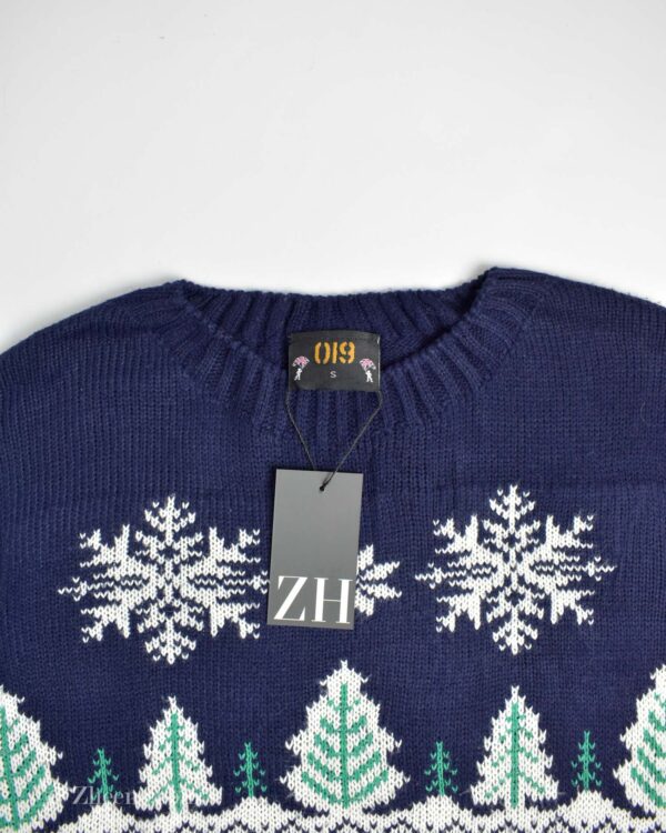 بافت وینتیج سرمه ای سرح دار 019