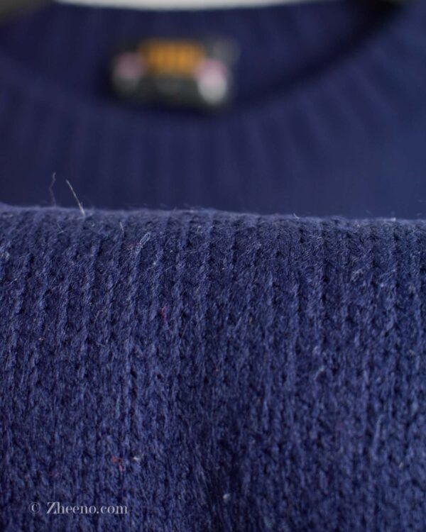 بافت وینتیج سرمه ای سرح دار 019