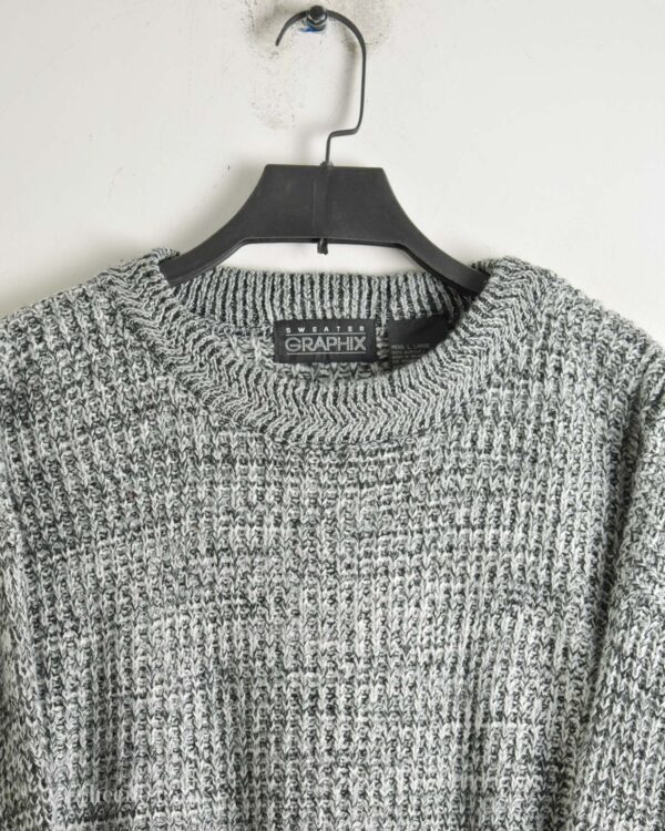 بافت وینتیج طوسی مشکی Graphix