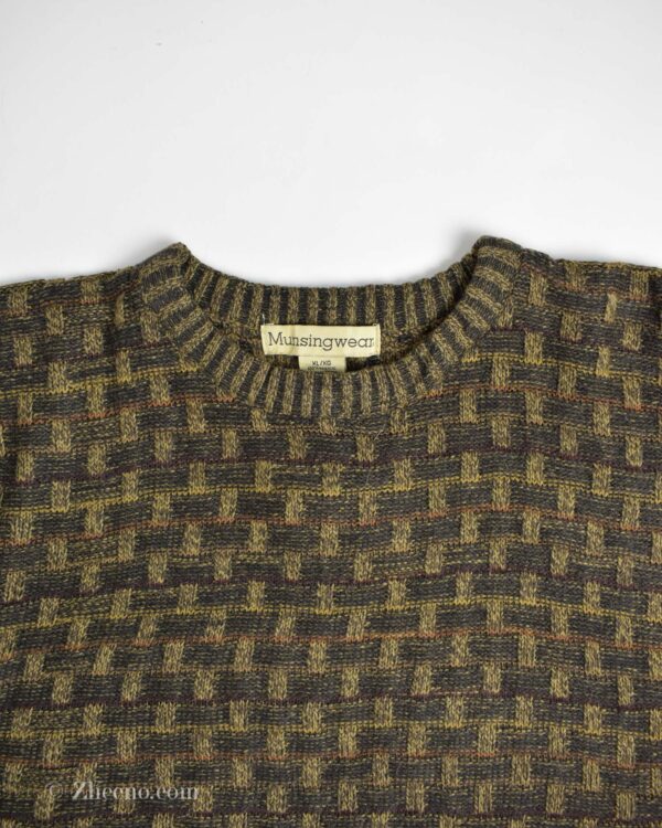 بافت وینتیج قهوه ای Munsingwear