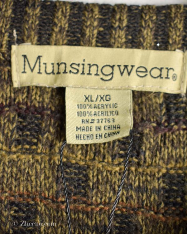 بافت وینتیج قهوه ای Munsingwear