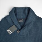 بافت وینتیج یقه دار تک دکمه سرمه ای Next