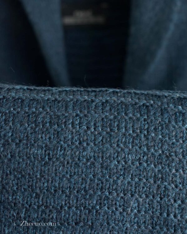 بافت وینتیج یقه دار تک دکمه سرمه ای Next