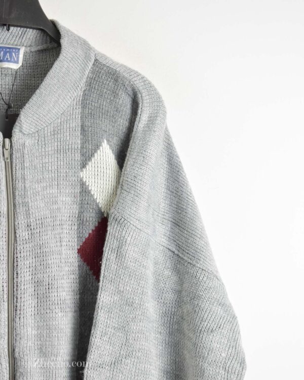 سویشرت بافت وینتیج طرح دار Premier Man